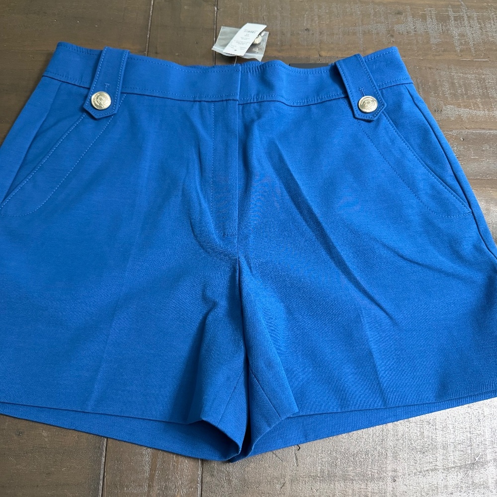 White House Black Market women blue shorts